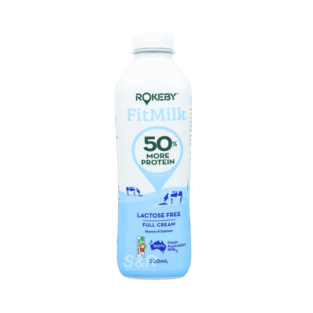 Rokeby Lactose Free Fit Full Cream Milk 900mL